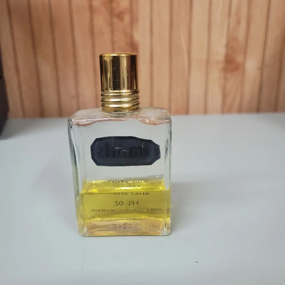 Vintage‎ Aramis After Shave for Men 4 FL OZ Splash Glass Bottle Partially Full